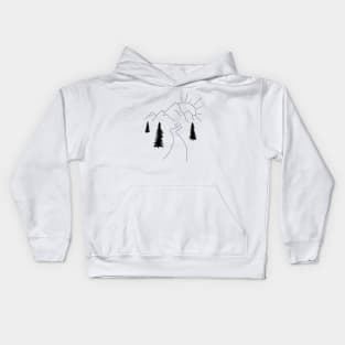 Mountain Sun Kids Hoodie